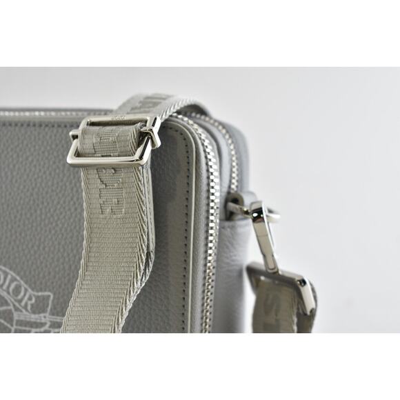Air Dior Jordaan Wing Basketball Grey White Logo Small Zipped Around Compact Bag main image 6